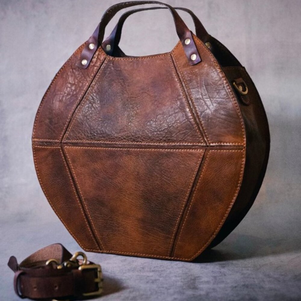 Leather handbag, shoulder bag, top handle bag, women’s handbag